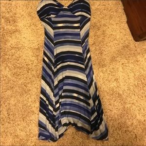 Striped Spaghetti Strap Dress